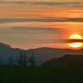 Sonnenuntergang über der Rappbode-Talsperre